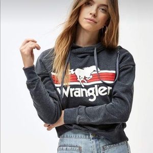 Wrangler | Tops | Pacsun Wrangler Vintage Style Hoodie Horse Logo M |  Poshmark